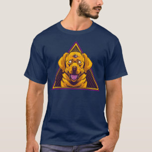 Camiseta Todos Vendo Cachorro Iluminado No Terceiro Olho