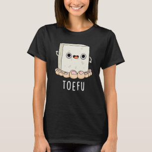 Camiseta Toe-fu Engraçado Tofu Pun Dark BG