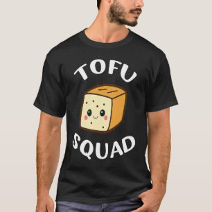 Camiseta Tofu Amantes da Dieta Tofu Engraçados no Quadrado