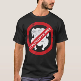 Camiseta Tofu Doesn't Scream Vegetable Vegetarian Plant Fu
