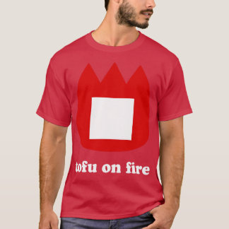 Camiseta tofu em chamas