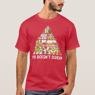 Camiseta Tofu não Gritar Fu Vegetal Vegetal