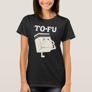 Camiseta tofu texto trocadilho trocadilho comida kung fu ve