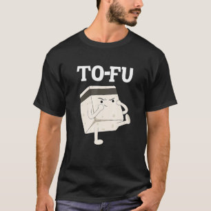 Camiseta tofu texto trocadilho trocadilho comida kung fu ve