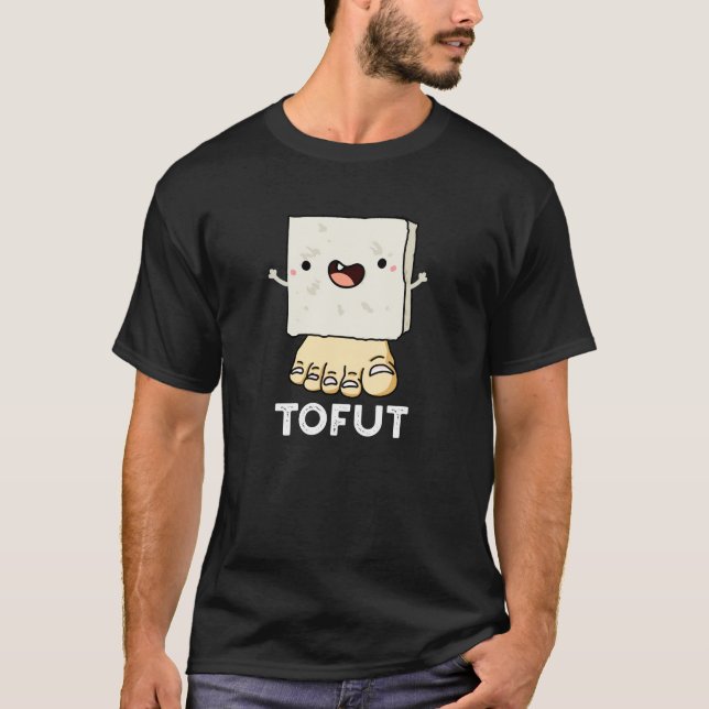 Camiseta Tofut Funny Tofu Pun Dark BG (Frente)