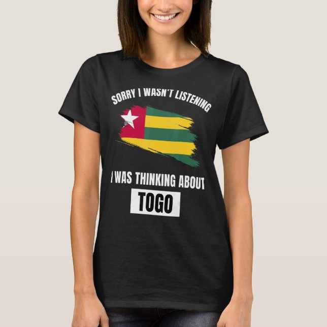 Camiseta Togo Desculpe não ter ouvido falar do Togo (Frente)