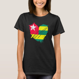 Camiseta Togo Flag I Love Togo It Is In My Dna Togolese Peo