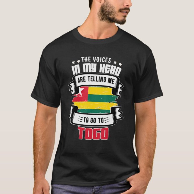 Camiseta Togo Na Minha Cabeça (Frente)