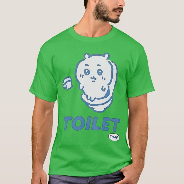 Camiseta Toilet Time Chikawa Meme Tee (Frente)