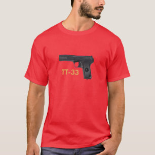 Camiseta Tokarev T-33 de pistola soviética WW2