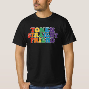 Camiseta Token Groovy Orgulho LGBT Amigo Hétero