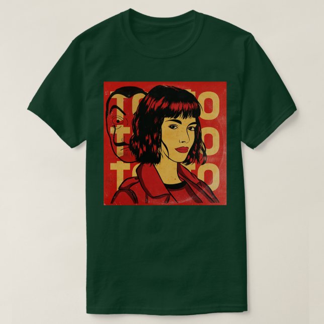 Camiseta Tokio La Casa de Papel (Frente do Design)