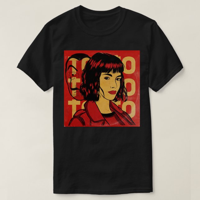 Camiseta Tokio La Casa de Papel (Frente do Design)