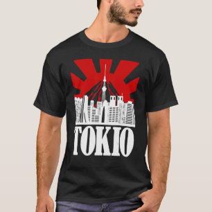 Camiseta Tokio Skyline Japão Souvenir Vintage Retr Japonês