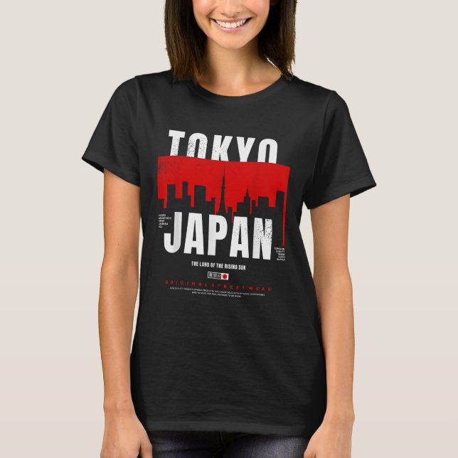 Camiseta Tokyo Japan The Land Of The Rising Sun Original St (Frente)