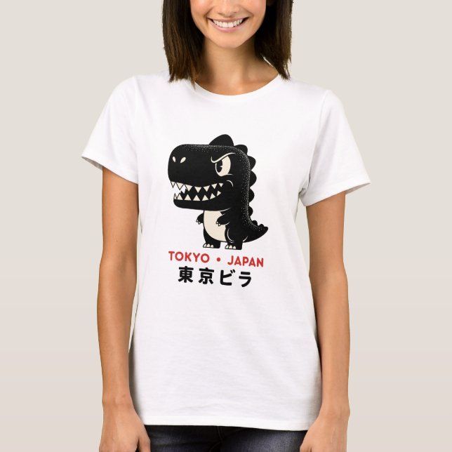 Camiseta tokyo japão godzilla (Frente)