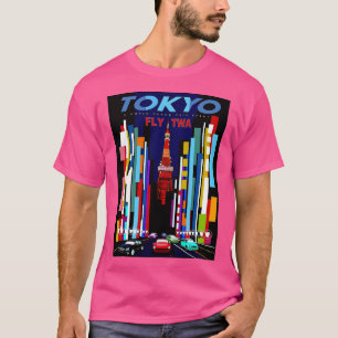 Camiseta Tokyo Vintage Voa Para O Japão Publicidade De Turi