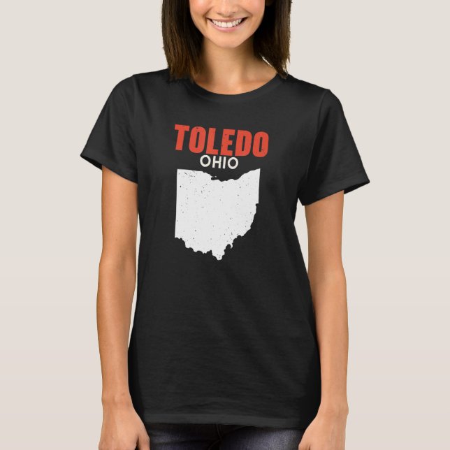 Camiseta TOLEDO Ohio USA State America Travel Ohioan (Frente)