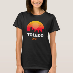 Camiseta Toledo Ohio Vintage Sunset Retro City State USA