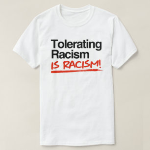 Camiseta Tolerar racismo é racismo