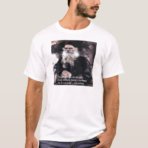 Camiseta Tolstoy Anna Karenina Famílias Felizes Citação