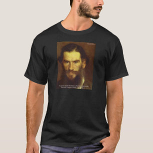 Camiseta Tolstoy "Mude-te a ti próprio" Palavra de Palavras