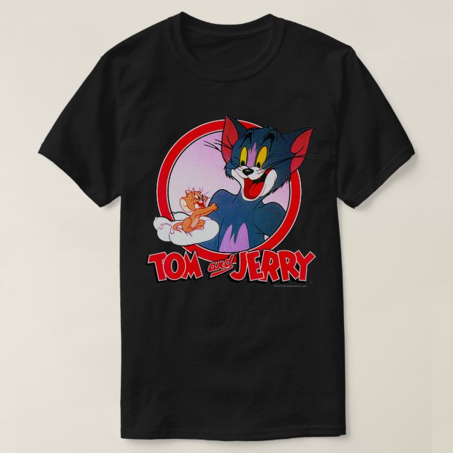 Camiseta Tom And Jerry Retro Style Portrait  (Frente do Design)