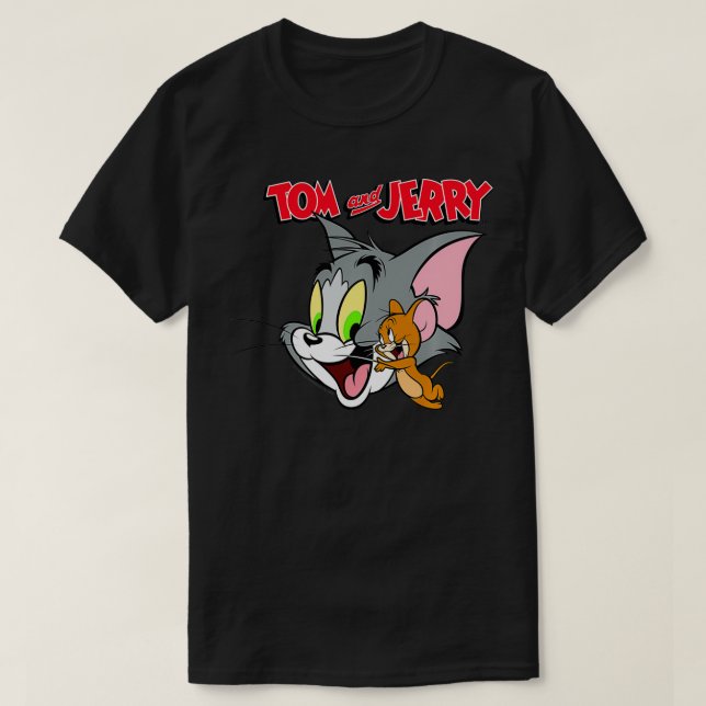 Camiseta Tom And Jerry Simple Portrait Logo  (Frente do Design)