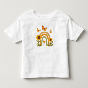 Camiseta Tom de Terra Tonificado Aquarela Boho Arco-íris