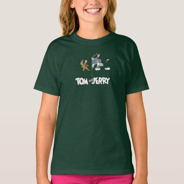 Camiseta Tom e Jerry A Caçada Nunca Termina Rivais Clássico (Frente)