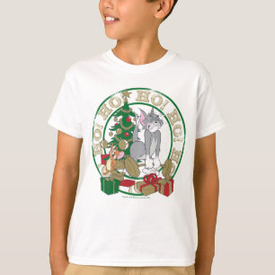 Camiseta Tom e Jerry Abrindo Presentes