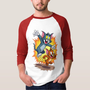Camiseta Tom e Jerry Clássico Cartoon Chase