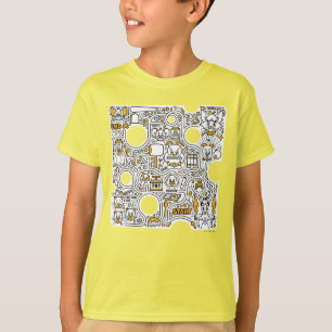 Camiseta Tom e Jerry Doodle Art