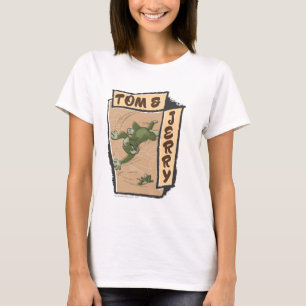 Camiseta Tom e Jerry em um sofá de Tan