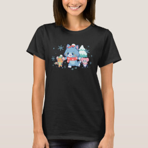 Camiseta Tom e Jerry Gokko Diversão de Natal na Neve Grou