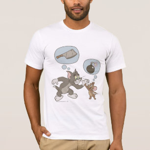 Camiseta Tom e Jerry Mau Pensamentos
