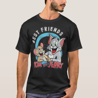 Camiseta Tom E Jerry Melhores Amigos Retrair Zip
