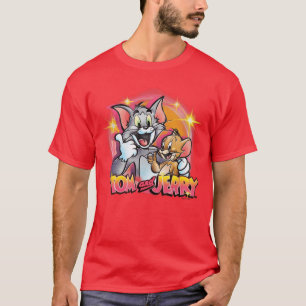 Camiseta Tom e Jerry Retro Spray de Tinta Graffiti P