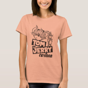 Camiseta Tom e Jerry   Tom e desenhos animados de Jerry