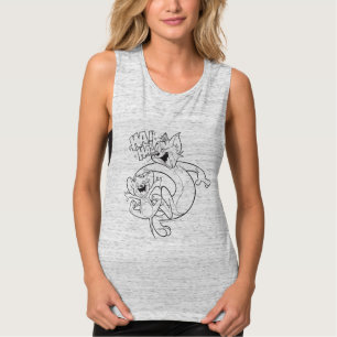 Camiseta Tom e Jerry Tom e riso de Jerry
