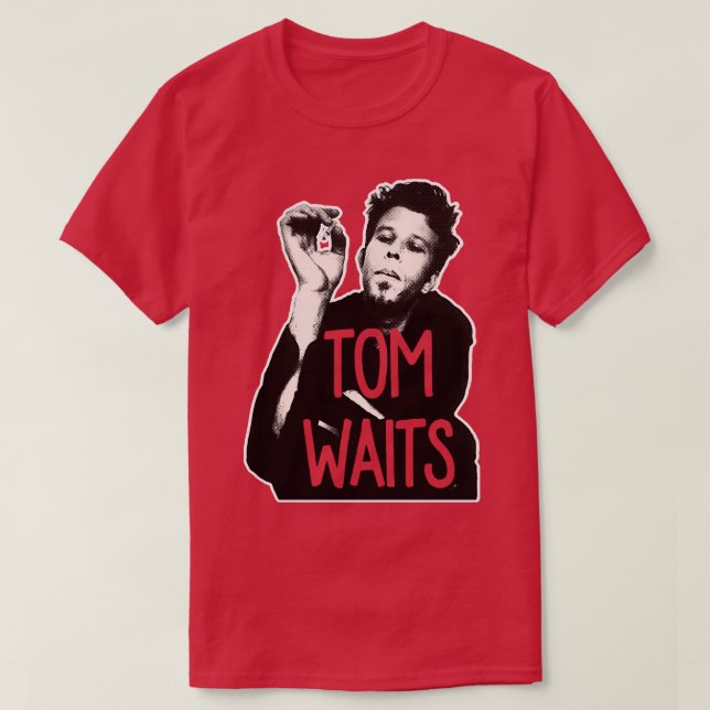 Camiseta Tom Espera o Retro Design de Fanart Estilado (Frente do Design)