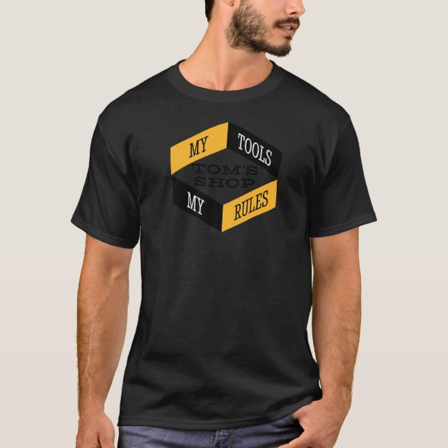Camiseta Tom Está Comprando Minhas Ferramentas Minhas Regra (Frente)