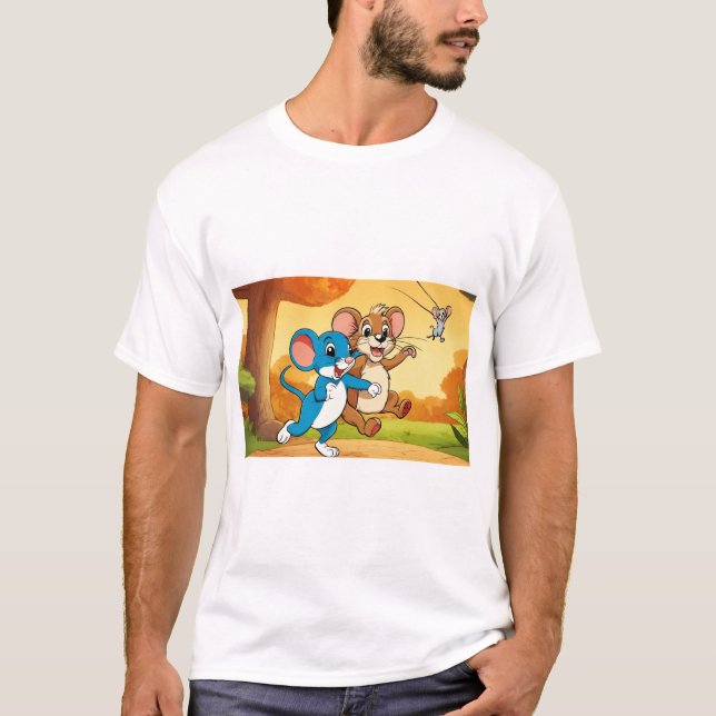 Camiseta Tom & Jerry: A perseguição do século (Frente)