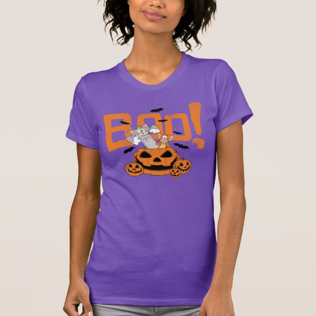Camiseta Tom & Jerry | Boo Feliz Halloween (Frente)