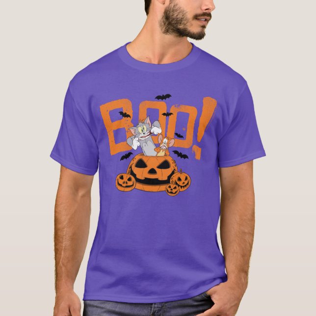 Camiseta Tom & Jerry | Boo Feliz Halloween (Frente)