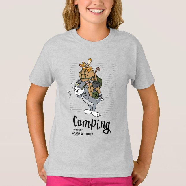 Camiseta Tom & Jerry Camping (Frente)