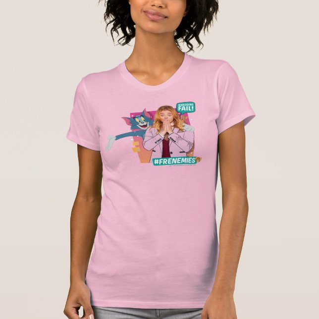 Camiseta Tom & Jerry Com Kayla - Franceses (Frente)