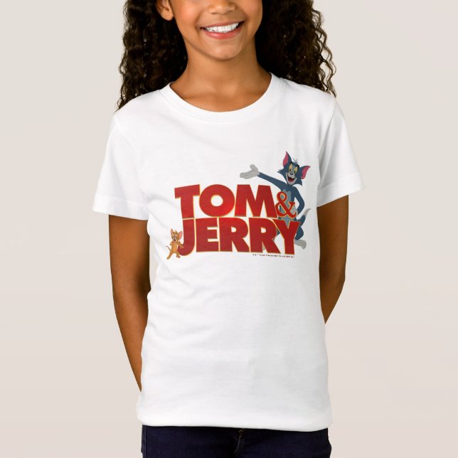 Camiseta Tom & Jerry Com Logotipo De Filme (Frente)