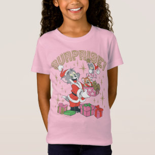 Camiseta Tom, Jerry e a Surpresa de Feriado de Nibbles