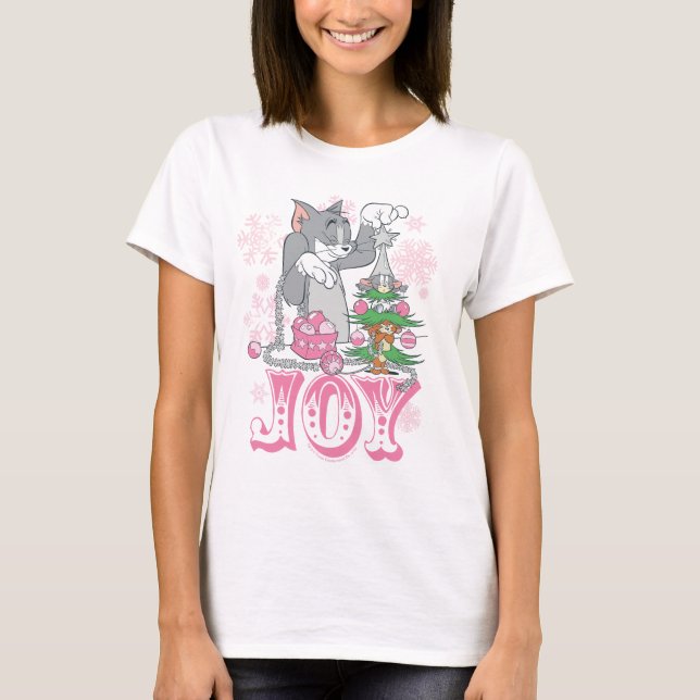 Camiseta Tom, Jerry e Nibbles Desortam a Alegria (Frente)